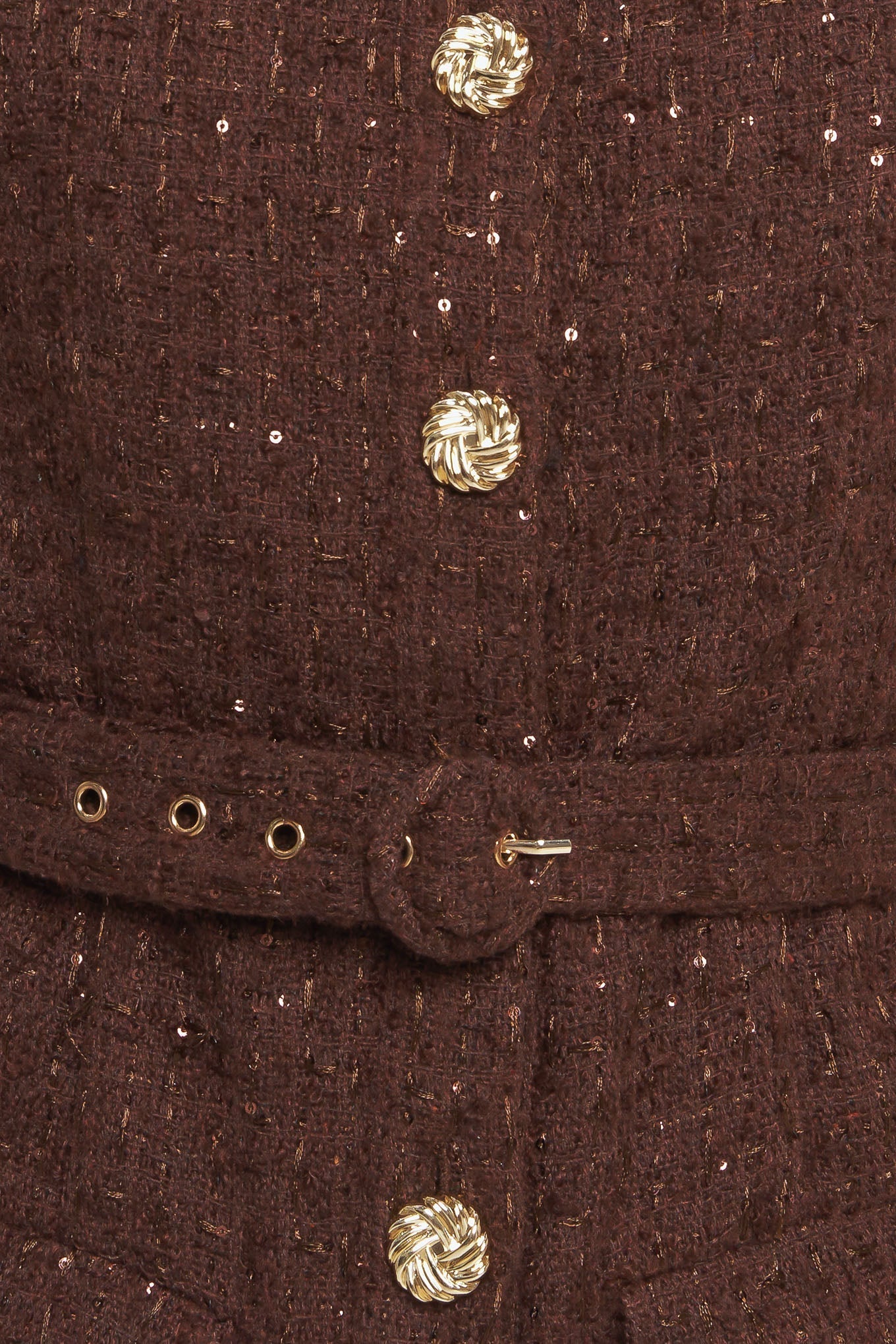 LOVELY HERITAGE TWEED MIDI DRESS Flying Tomato